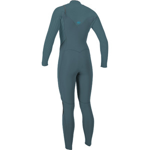 2022 O'Neill Womens Hyperfreak+ 3/2mm Chest Zip Wetsuit 5348 - Dusty Blue